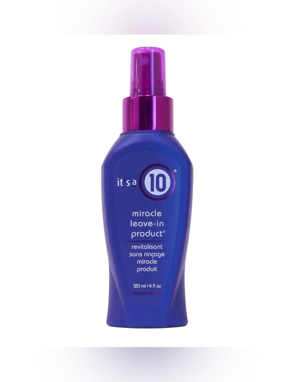 It's a 10 Miracle Leave-In Product - Blue with Pink Cap 4 fl oz. New
